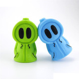 Ghost Figure Silicone Pipe Water Bubbler w/ Glass Bowl