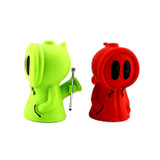 Ghost Figure Silicone Pipe Water Bubbler w/ Glass Bowl