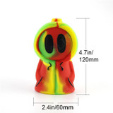 Ghost Figure Silicone Pipe Water Bubbler w/ Glass Bowl