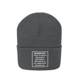 This Product Contains Nicotine Addictive Chemical Warning Beanie Hat
