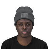 This Product Contains Nicotine Addictive Chemical Warning Beanie Hat