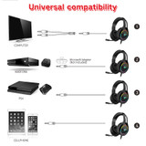 HAVIT Gaming Headset PC USB 3.5mm XBOX / PS4 Headsets, Surround Sound & HD Microphone