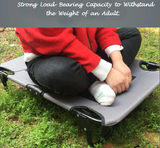 Portable Foldable Elevated Camping Dog Bed for Large Dogs