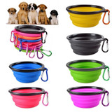 Dog Travel Bowl Portable Foldable Collapsible Pet Cat Dog Food Water Feeding Travel Outdoor Bowl
