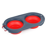 Pet Food and Water Feeding Portable Bowl for Outdoor Travel