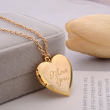 I Love You Secret Message Locket Necklace