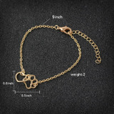 Paw Heart Bracelet