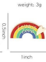 Love Is Love Rainbow Enamel Pin