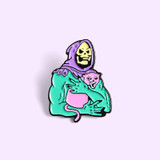 Skeletor With Panthor Enamel Pin