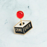 Game Over Enamel Pin