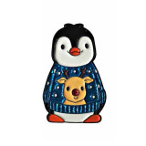 Merry Christmas Penguins Enamel Pins