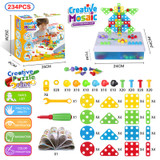 Drilling Screw 3D Creative Mosaic Puzzle Toys For Children