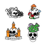 Dead Lonely Skeleton Enamel Pins