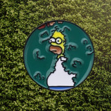 Homer In The Bushes Iconic Simpsons Enamel Pin