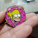Homer With A Bigger Donut Iconic Simpsons Enamel Pin
