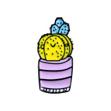 Potted Plants Enamel Pins