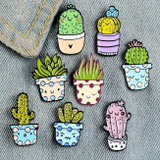 Potted Plants Enamel Pins