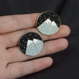 Snowy Mountain Enamel Pins