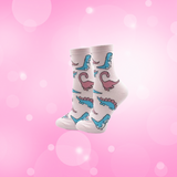 Pink Dinosaur Socks