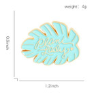Monstera Plant Lady Enamel Pin