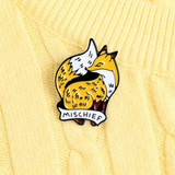 Mischief Fox Enamel Pin