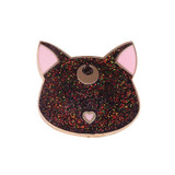 Sailor Moon Glitter Black Cat Luna Enamel Pin