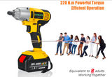 Best Cordless Electric Impact Wrench Screwdriver 320Nm Torque