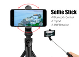 Searsha Extendable Selfie Stick Tripod Bluetooth Remote Phone Holder