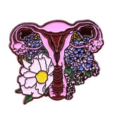Uterus Blooming Enamel Pin
