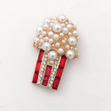 Pearl Popcorn Brooch