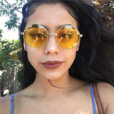 Vintage Round Frame Sunglasses