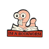 I'm A Bookworm Enamel Pin
