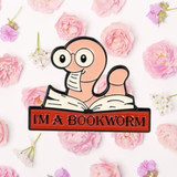 I'm A Bookworm Enamel Pin