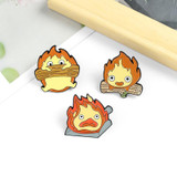 Calcifer Fire Demon Enamel Pins