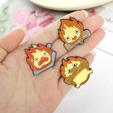 Calcifer Fire Demon Enamel Pins
