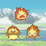 Calcifer Fire Demon Enamel Pins