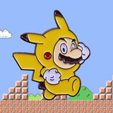 Mario Pikachu Enamel Pin