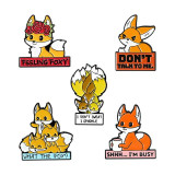 Fox Quotations Enamel Pins