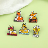 Fox Quotations Enamel Pins