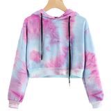 Long Sleeve Crop Top Hoodie