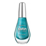 Sally Hansen Satin Glam Shimmery Matte Finish Nail Color - Teal Tulle