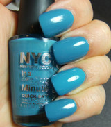 NYC  2296 WATER STREET BLUE IN A MINUTE NAIL POLISH QUICK DRY