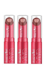 Lot Of 3 - Nyc New York Color Applelicious Glossy Lip Balm Chocolate Apple 352
