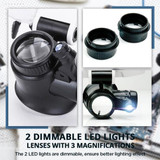 LED Glasses Magnifier