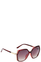 Stylish Rhinestone Accent Sunglasses