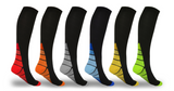 Unisex Sports Compression Socks (6 Pack) Best Medical, Running, Nursing, Hiking, Recovery & Flight Socks