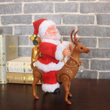 Christmas Gift Music Walking Riding Deer Santa