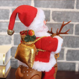 Christmas Gift Music Walking Riding Deer Santa