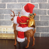 Christmas Gift Music Walking Riding Deer Santa