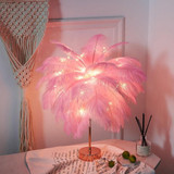 FEATHER PALM TREE LAMP